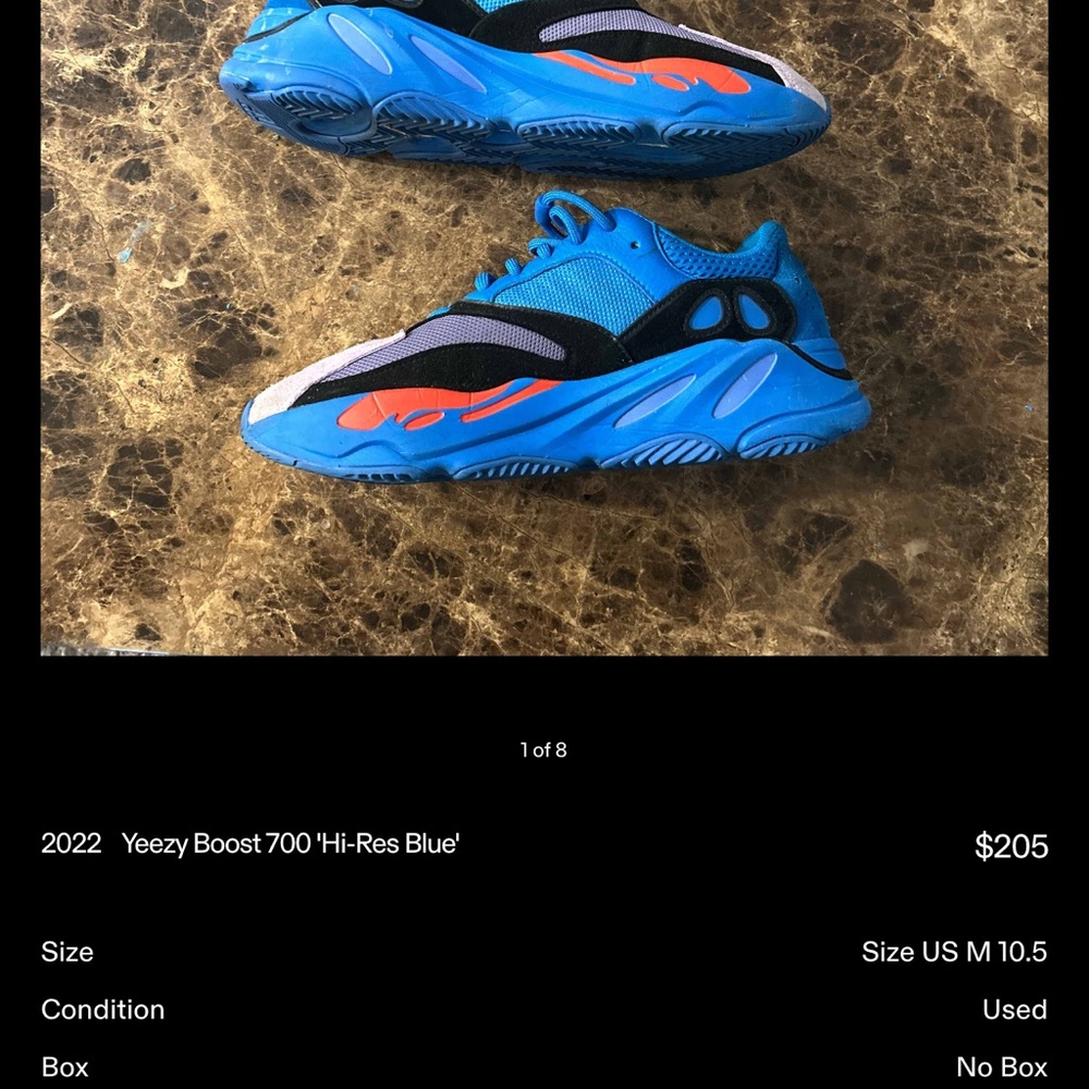 Yeezy Boost 700 'Hi-Res Blue' Sneakers